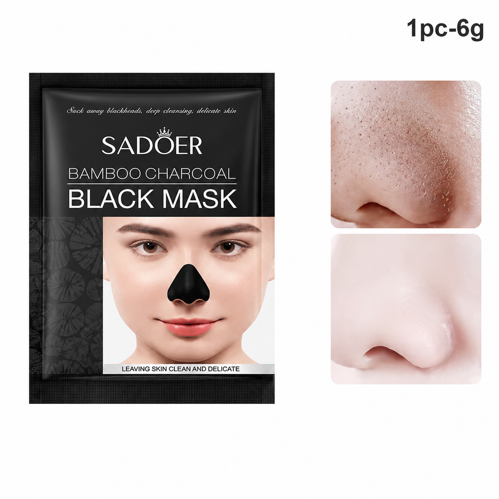 Bamboo Charcoal Blackhead Remover Peel-Off Mask – Deep Cleansing & Pore Care