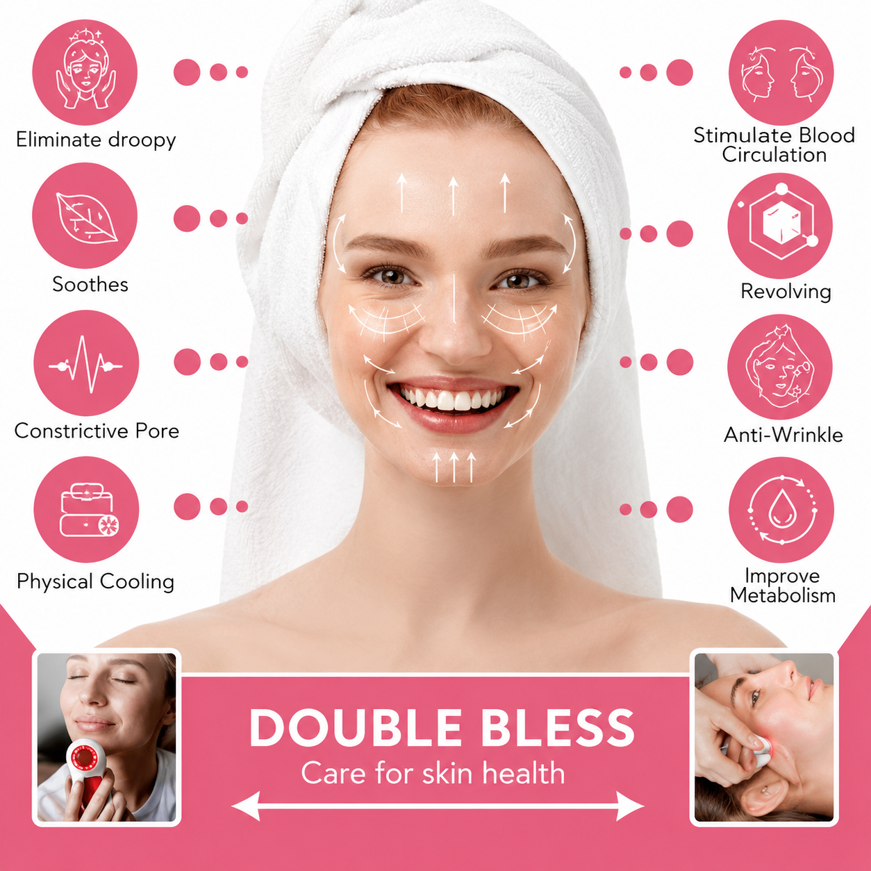 Silicone Cube Ice Face Roller – Reusable Frozen Facial Massage Tool