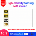 MIXITO 16:9 Portable Projector Screen – 84 inch HD 4K Compatible
